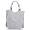 Dámská kabelka shopper bag Vittoria Gotti světle šedá VPOS9